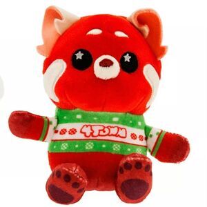NEW Xmas Red Panda Mei Wishables Plush Toy Disney Parks Holiday Calendar NWOP